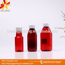 Hot sell 100/180ml pharmaceutical plastic bottle